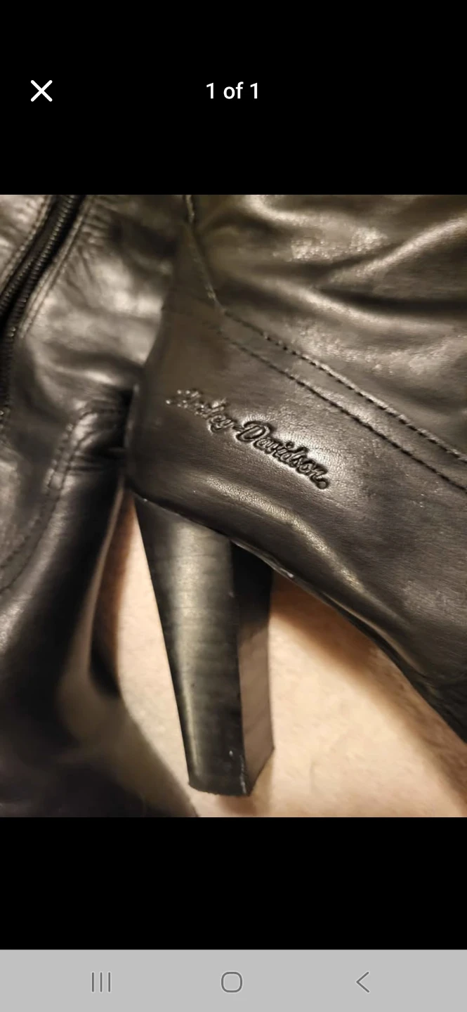 Harley Davidson Women's Black Leather Boots - photo 3