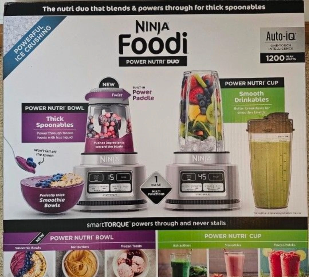 NINJA Foodi POWER NUTRI DUO Auto-iQ 1200 Peak Watts