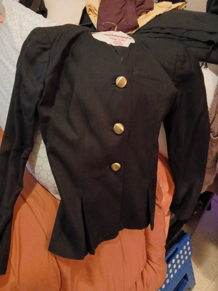 Women's Black Blazer with Gold Buttons - photo 3