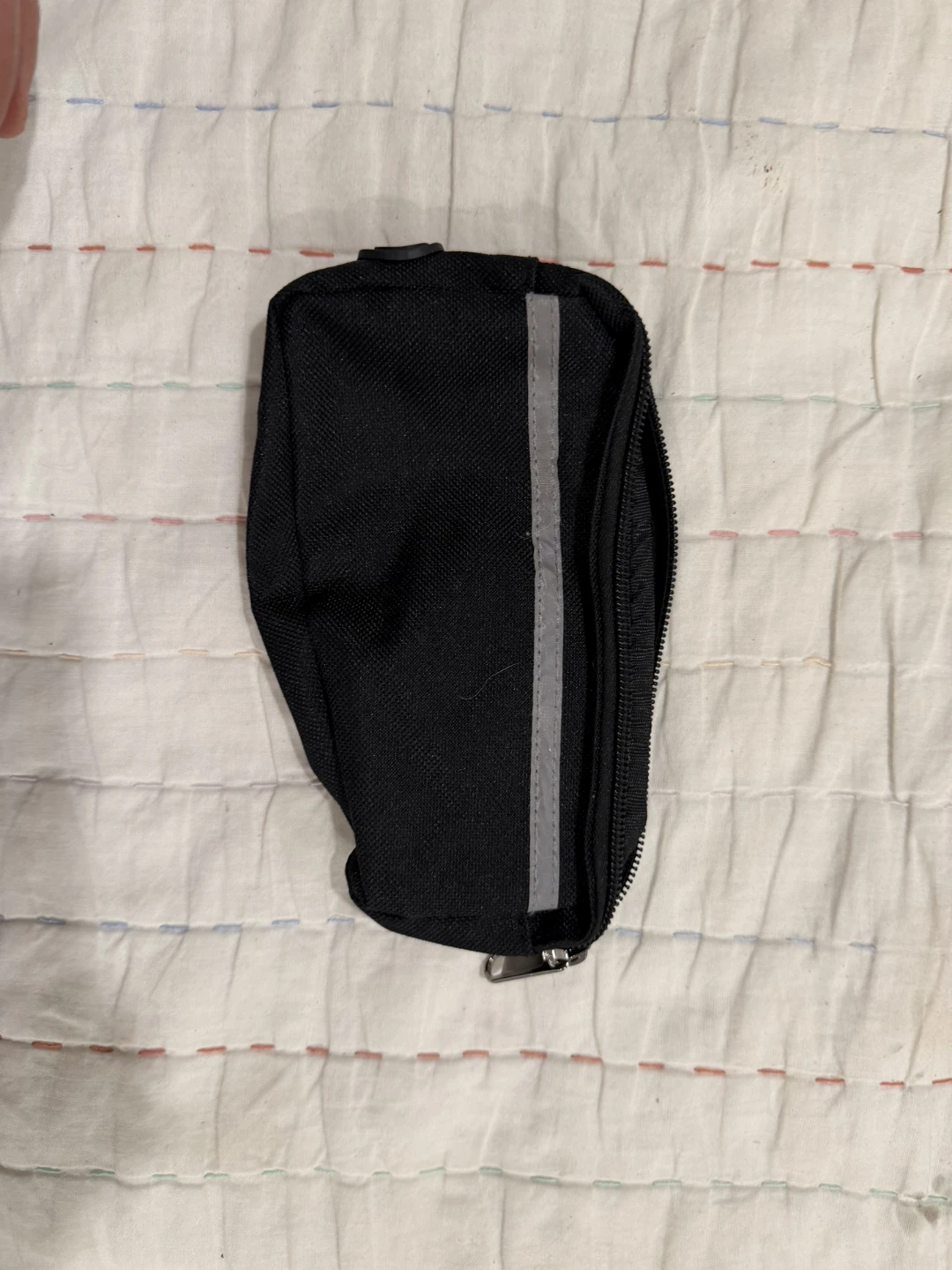 Black treat Pouch with Reflective Stripe