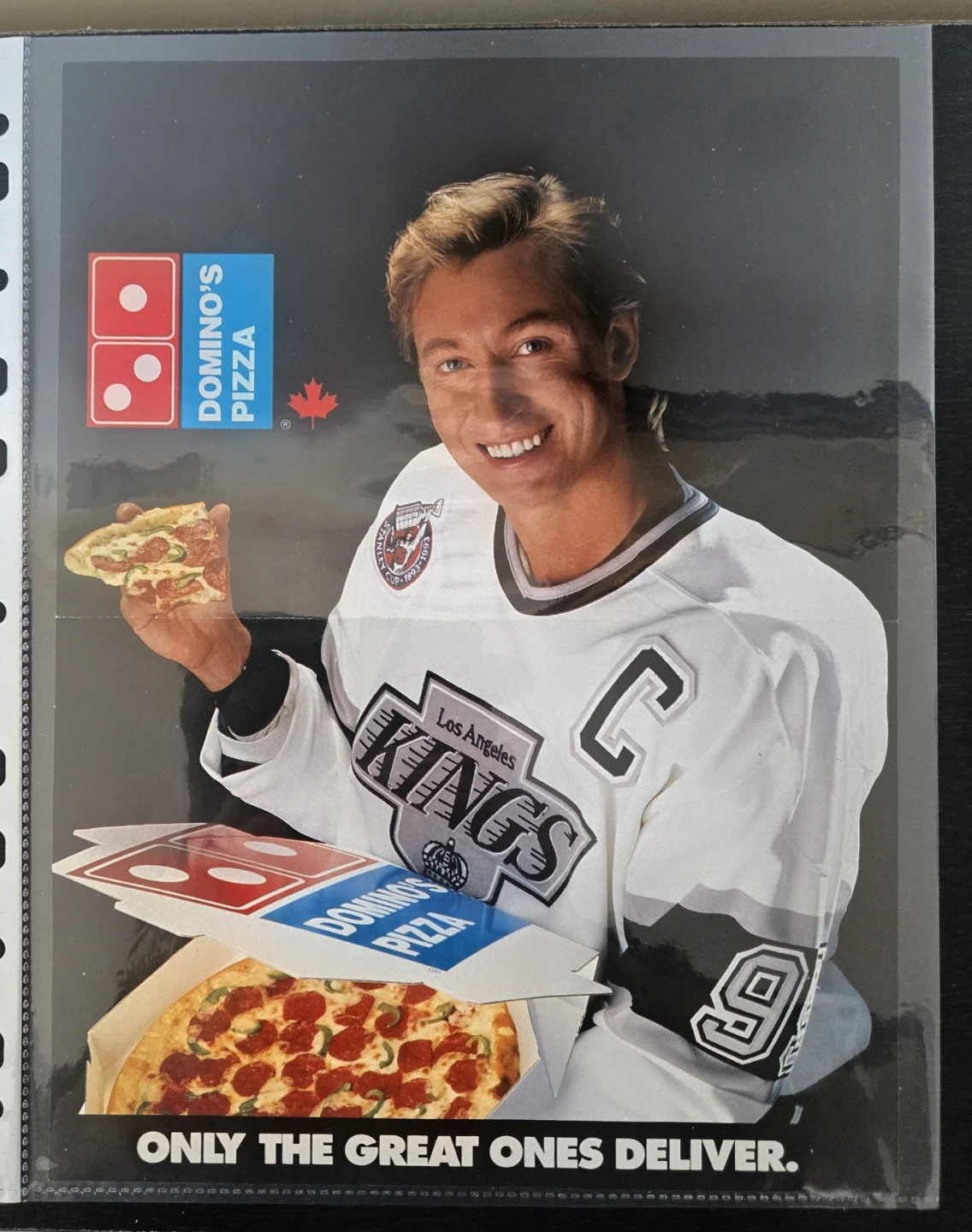 Vintage Gretzky Bundle 90's Starline Mini Poster & Dominos Adds - photo 5