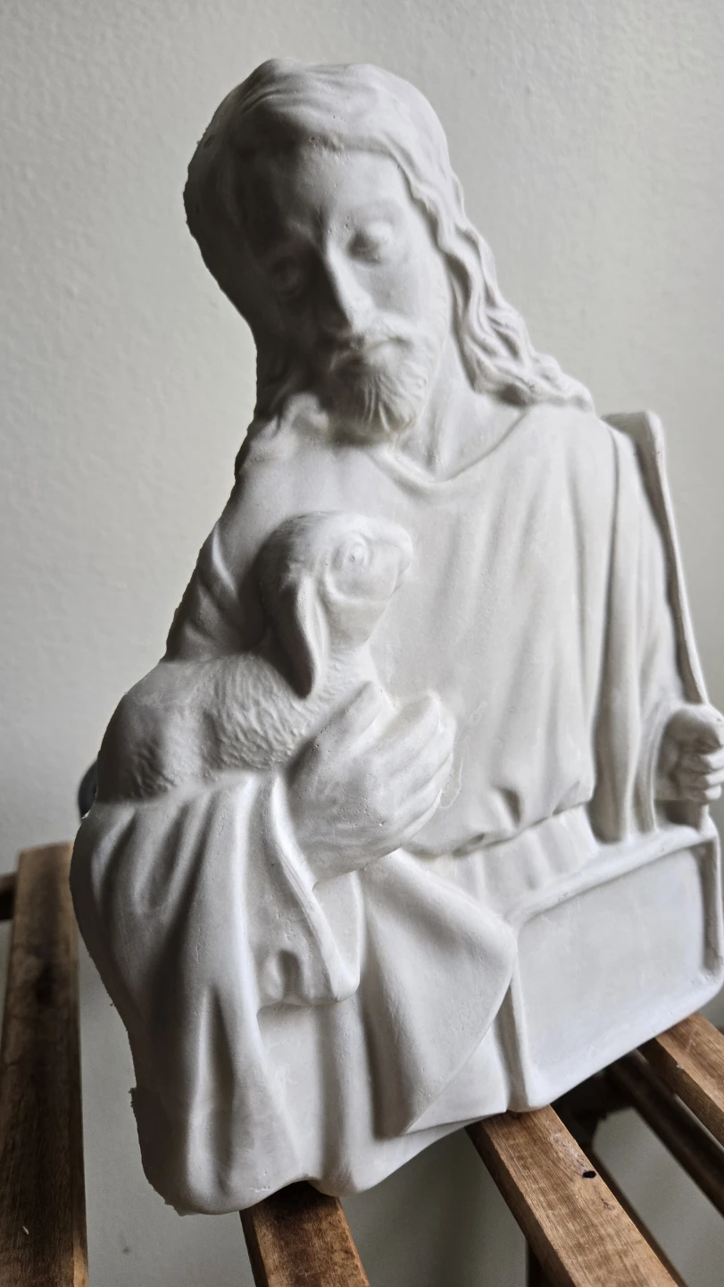 Jesus "The Good Shepherd" Hanging Sculpture Decoration - photo 2