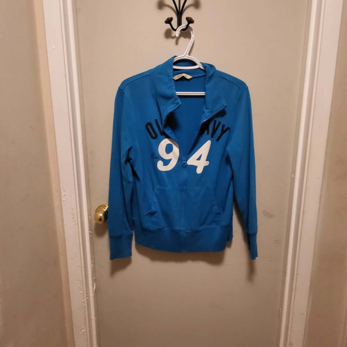 Old Navy Blue Zip-Up Sweater Size L