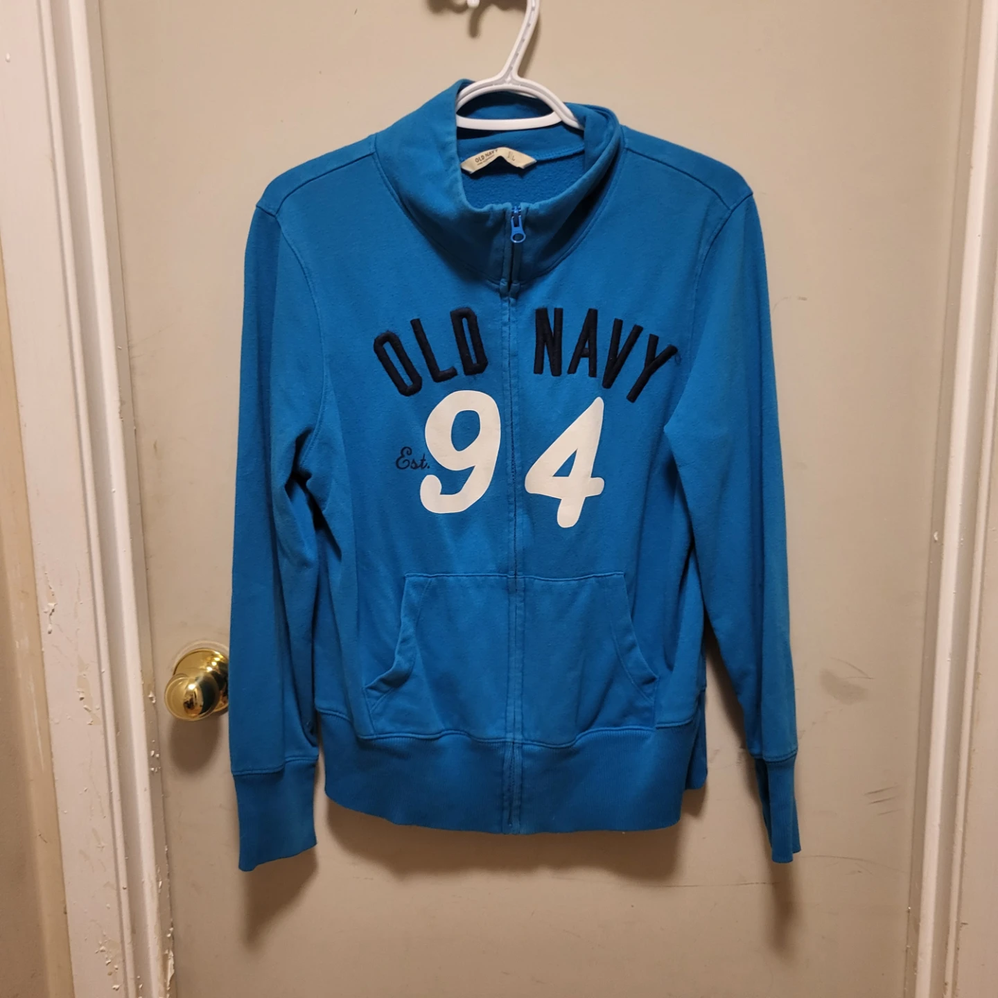 Old Navy Blue Zip-Up Sweater Size L - photo 2