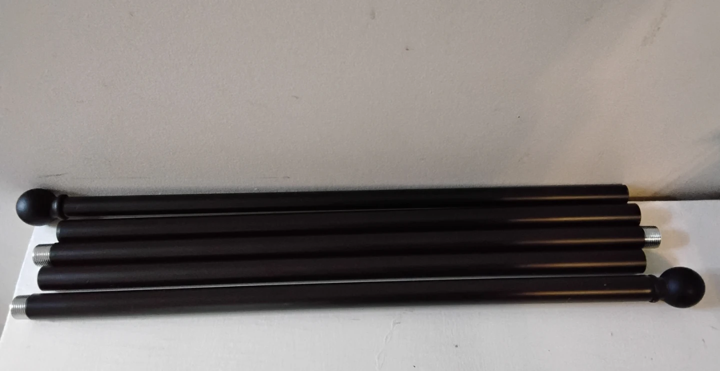 Black Curtain Rod with Ball ends - photo 3