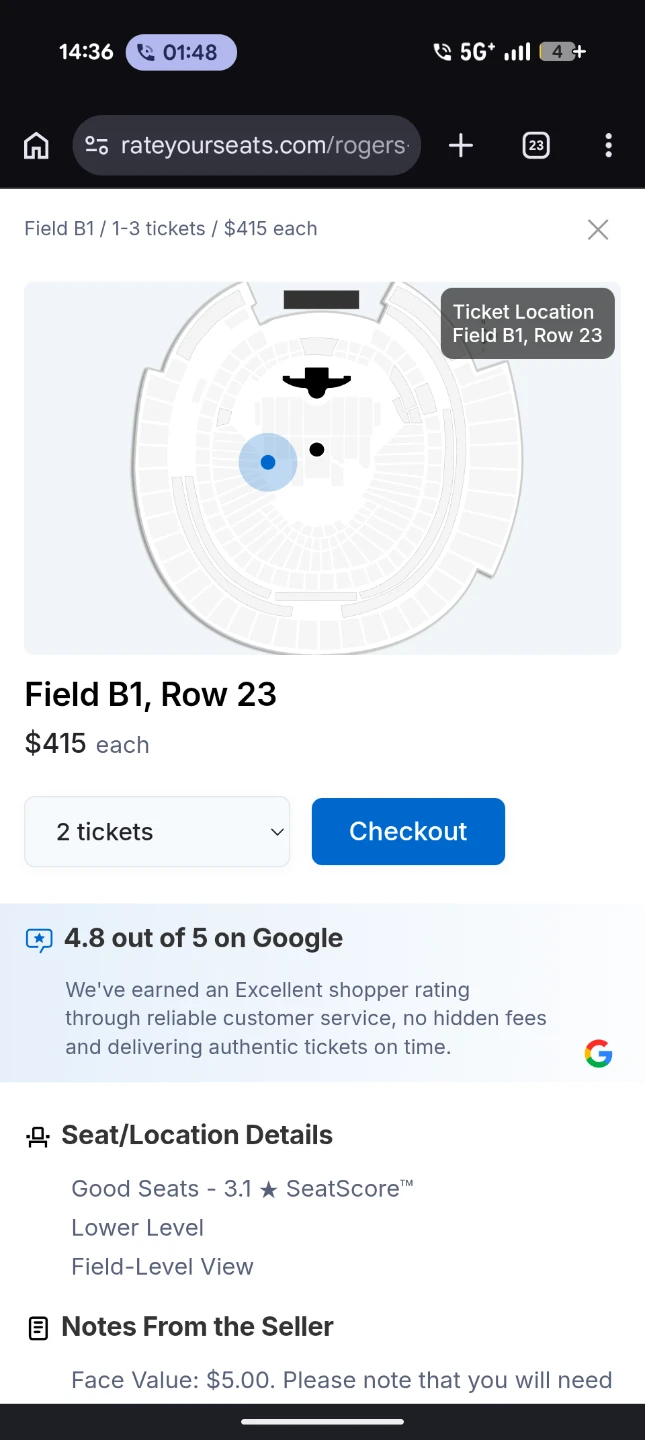 Ed Sheeran: Loop Tour Tickets - photo 2