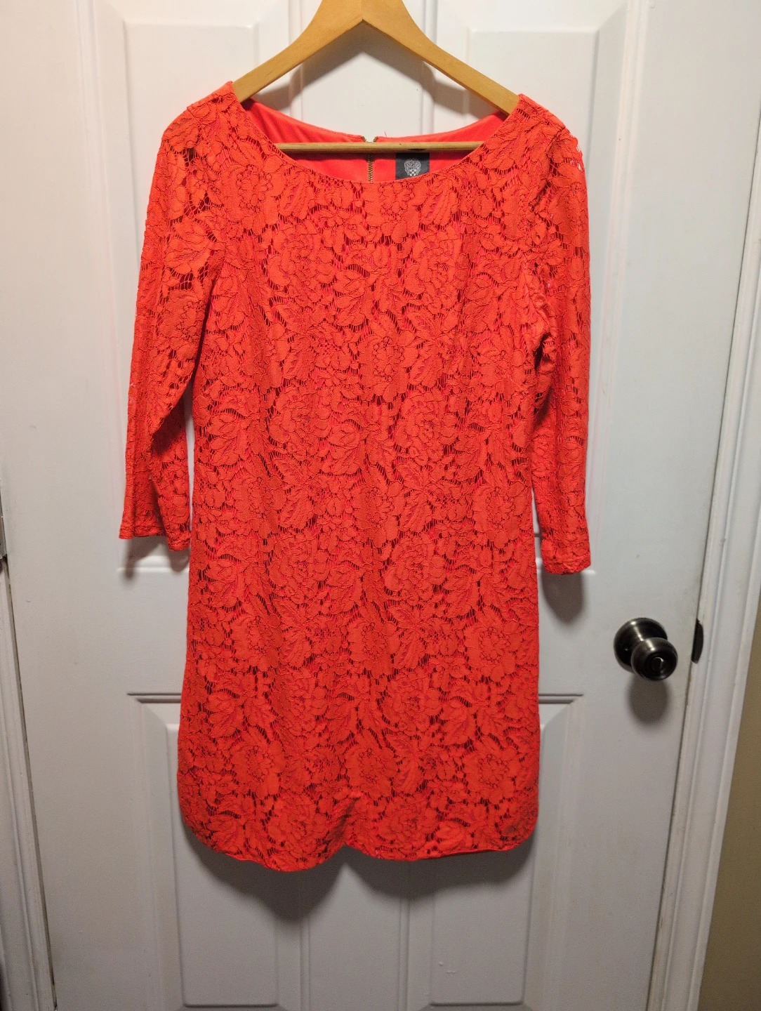 Vince Camuto Orange Lace Dress
