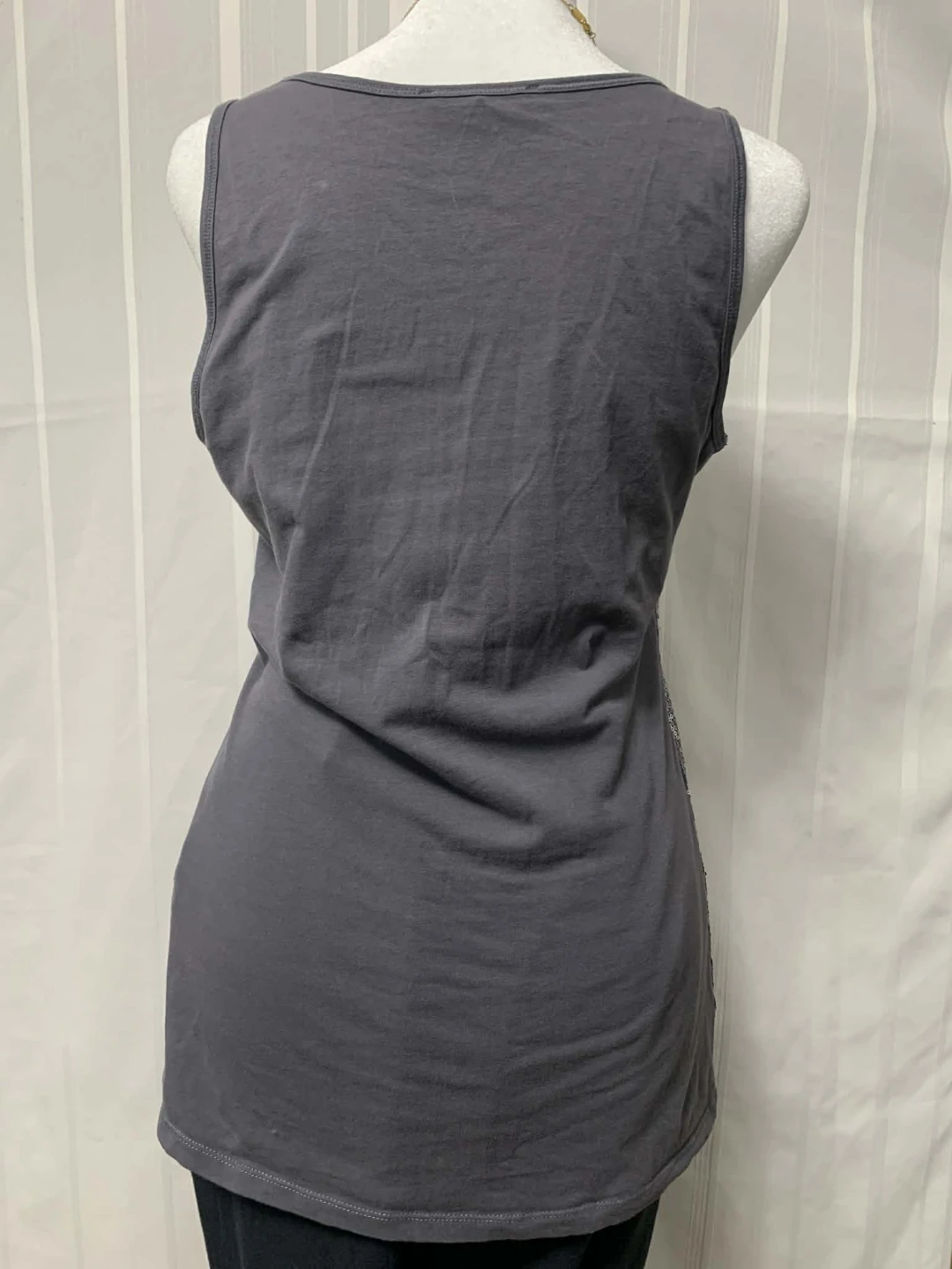 Sequin Tank Top - Grey - photo 3