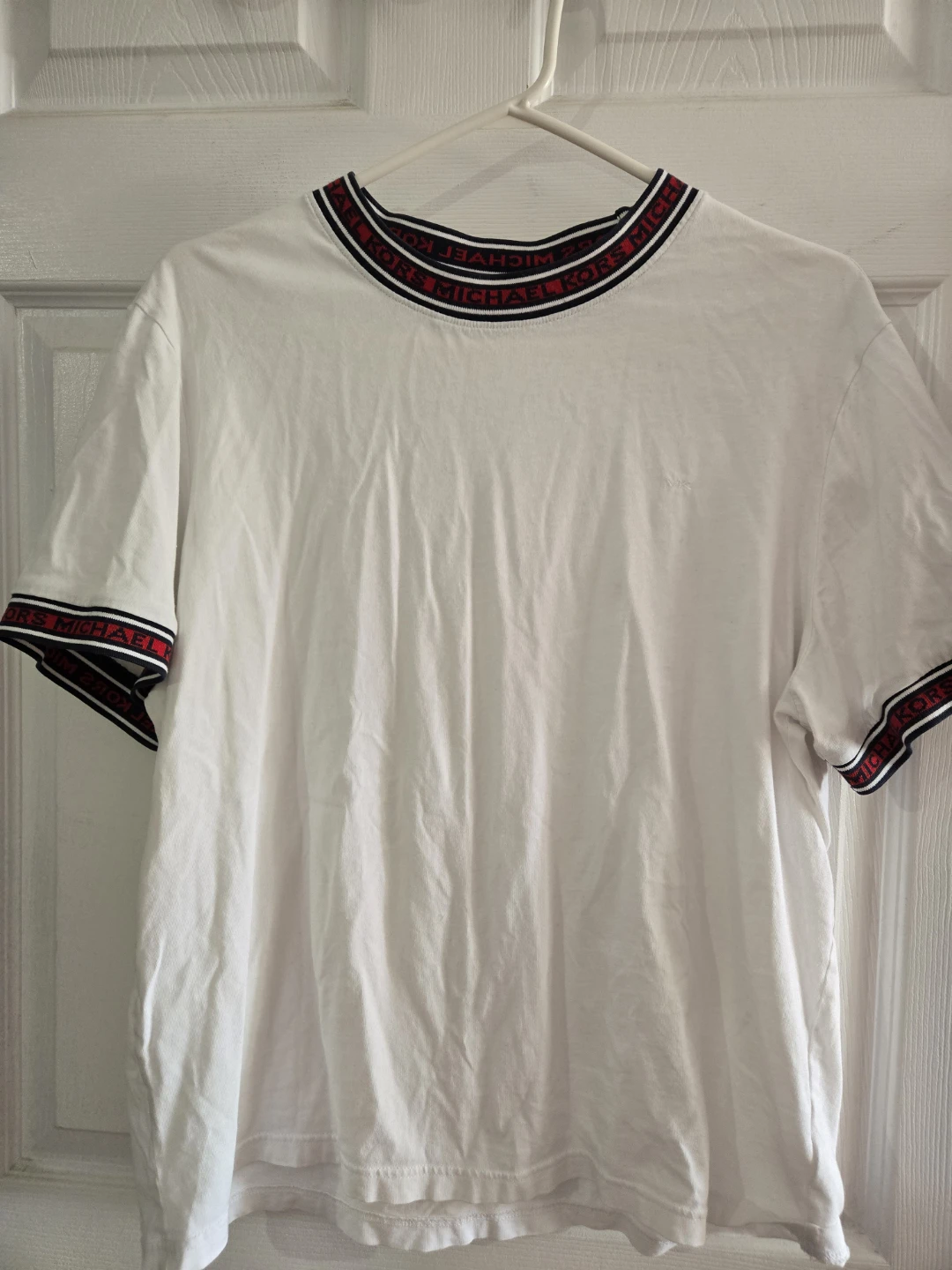 Michael Kors White T-Shirt Size L