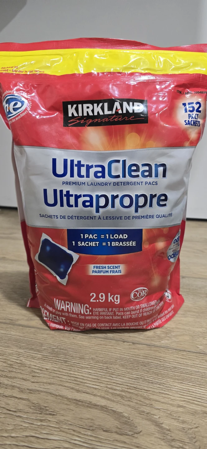Kirkland Signature Ultra Clean Laundry Detergent Pacs,