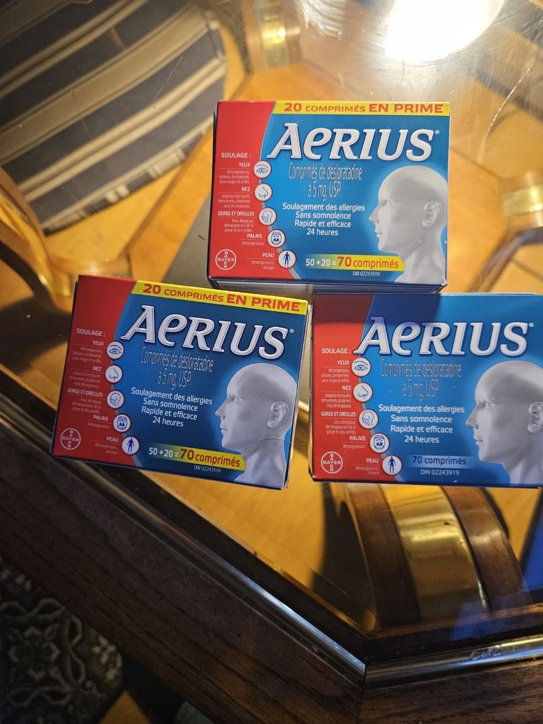 Aerius 70 mg USP Allergy Relief Comprimés