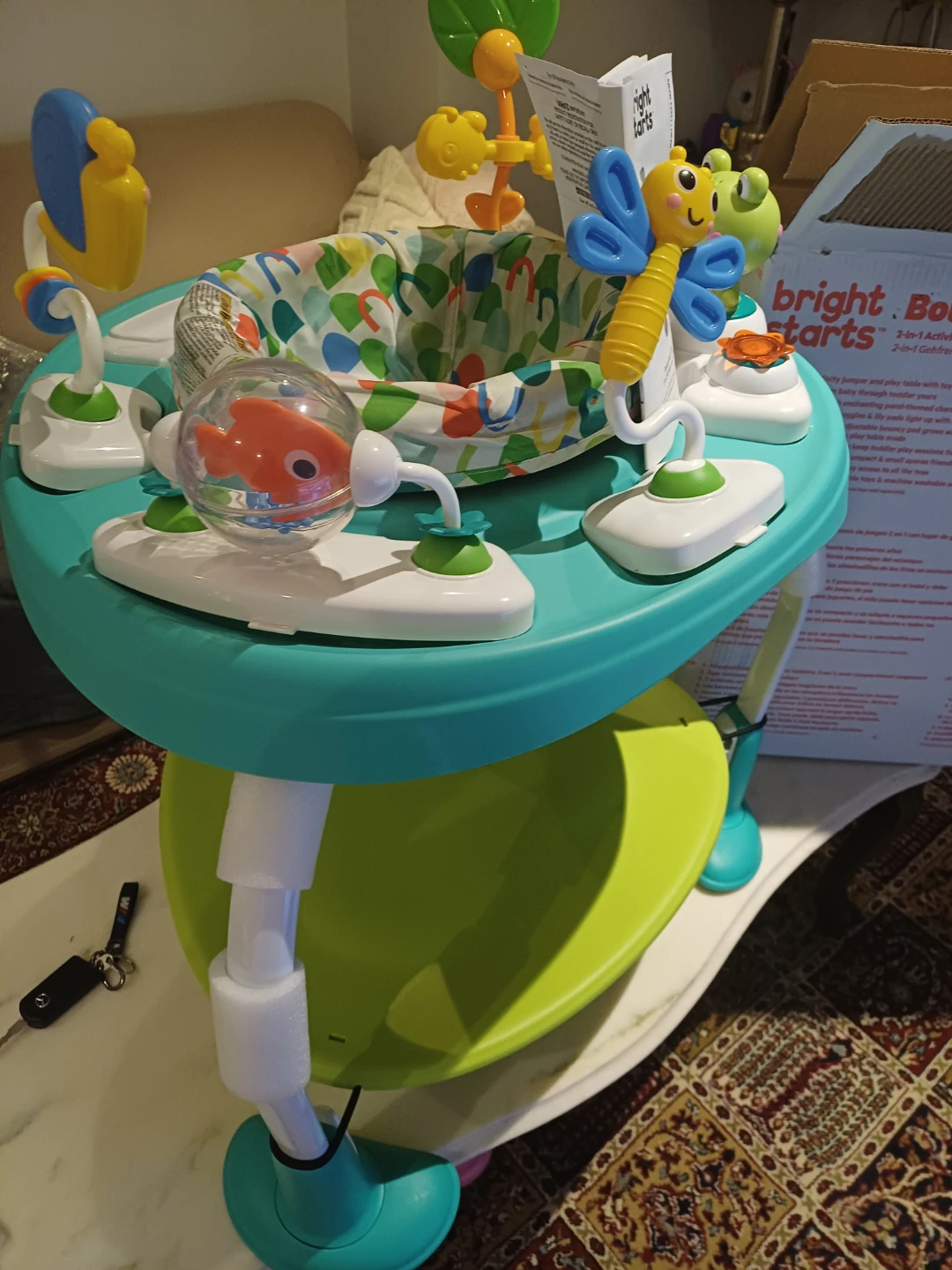 Bright Starts Bounce Bounce Baby 2-in-1 Activity Jumper & Table - photo 2