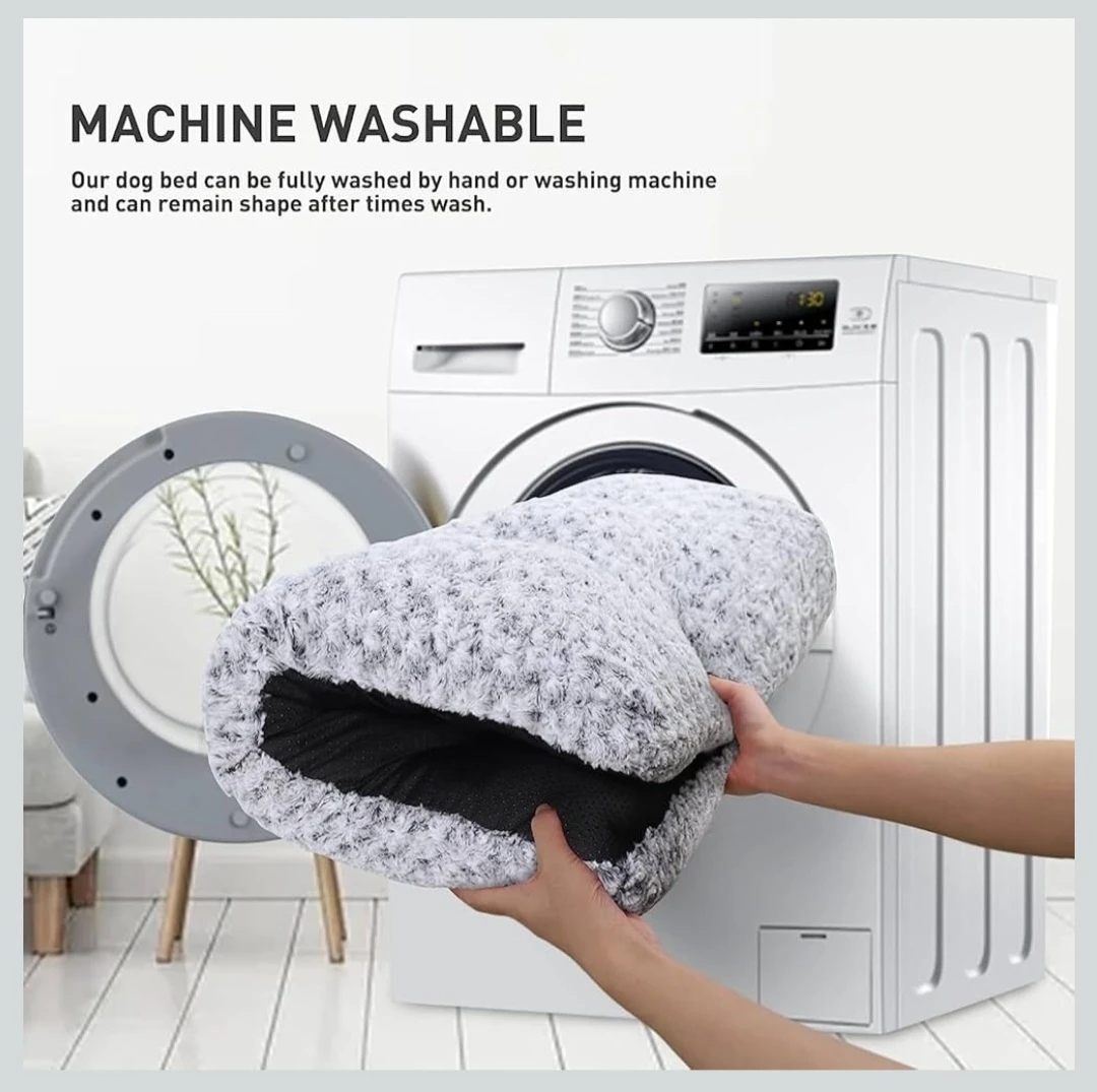 KSIIA Washable Dog Bed Deluxe Plush Dog Crate Beds Comfy ... - photo 5