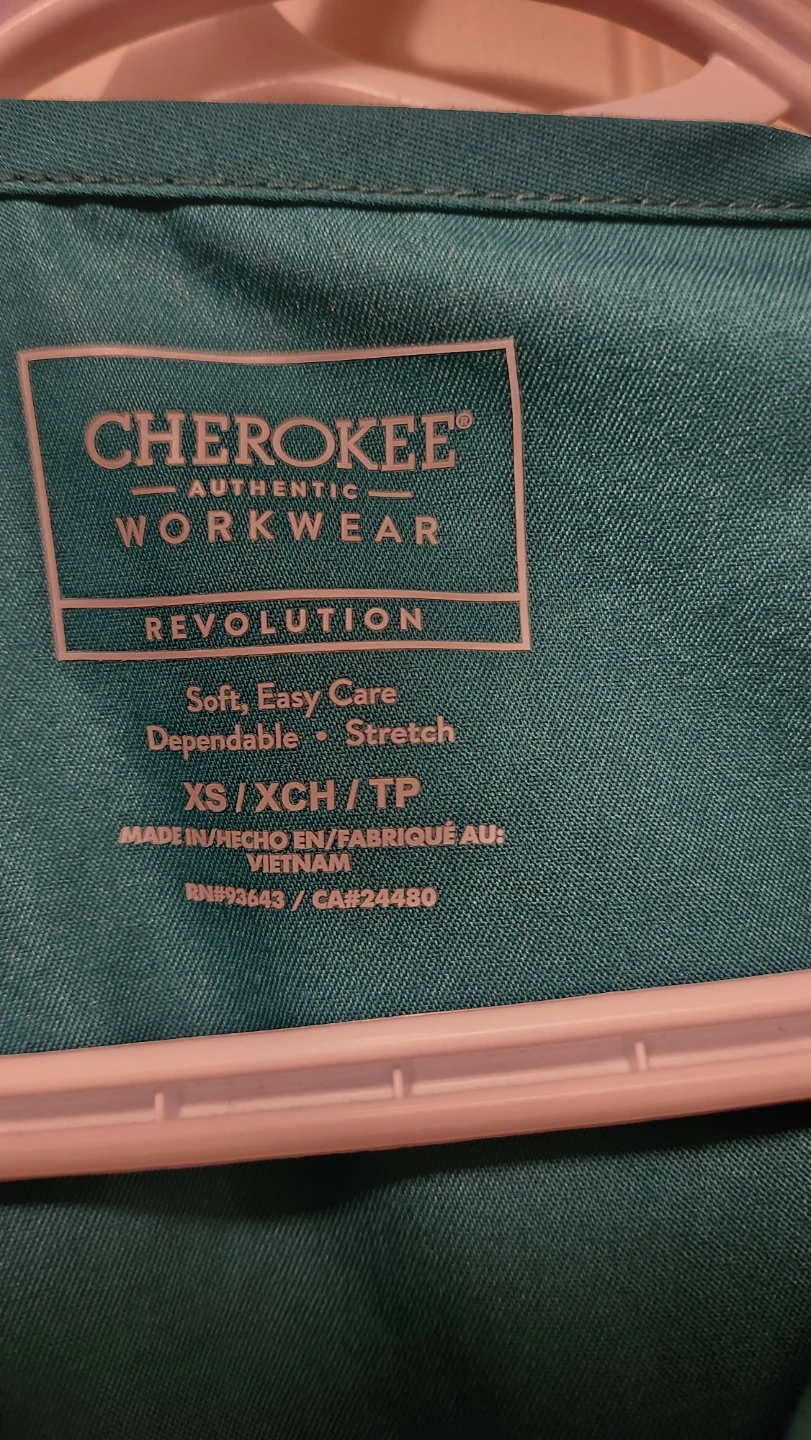 Cherokee Revolution Scrub Top - XS - Teal - photo 3