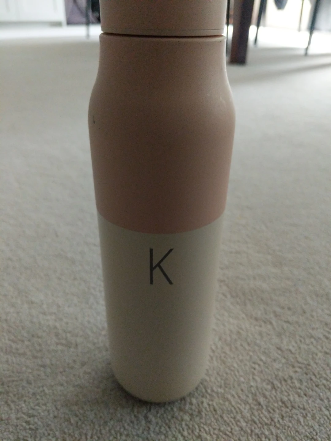 K Two-Tone Water Bottle - Pink and Beige - photo 2