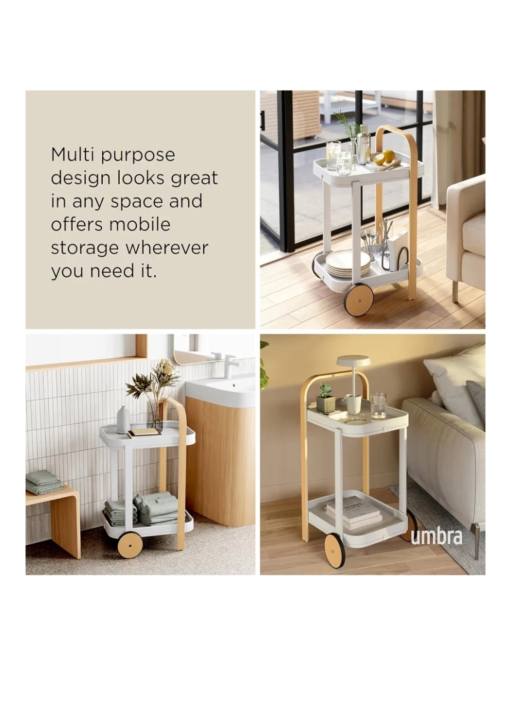 MOVING SALE- Umbra "3-Tier" Multi-Purpose Rolling Cart - photo 5