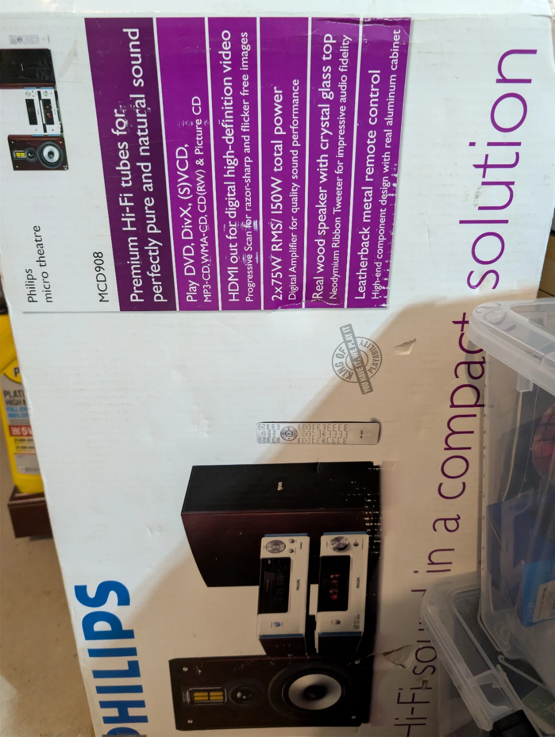 Extremely rare Philips MCD908 Micro Theatre Hi-Fi System