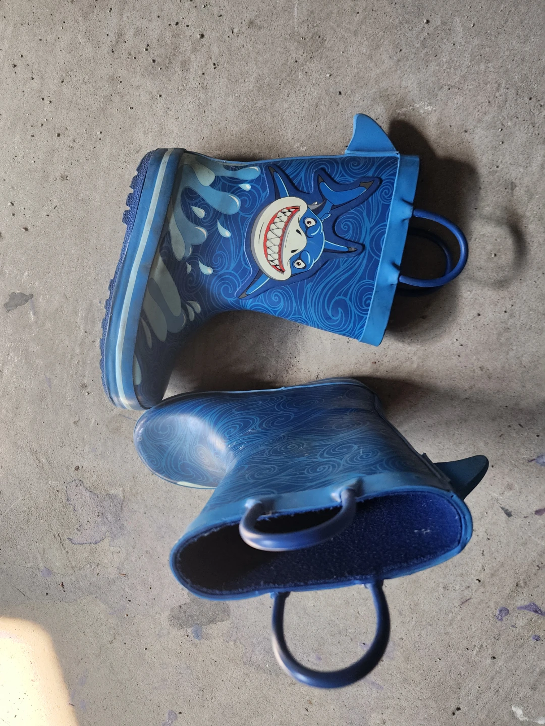 Blue Shark Rain Boots