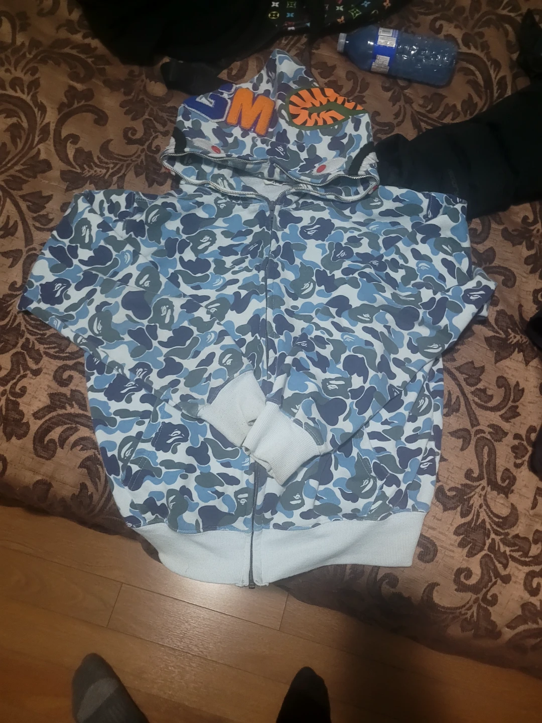 Light blue bape hoodie