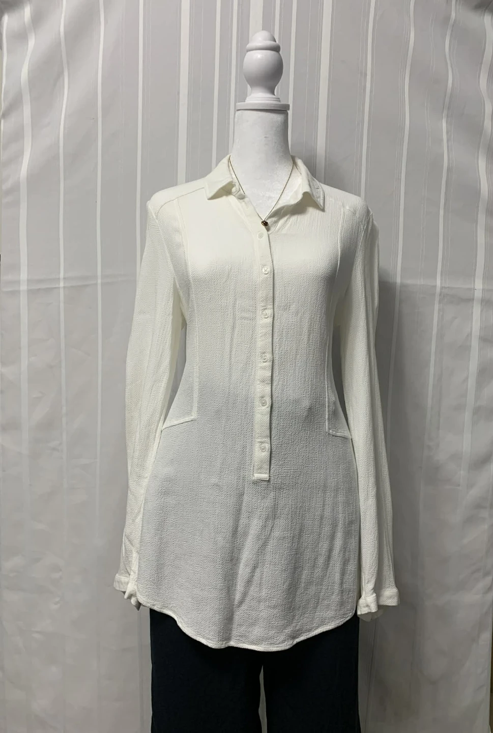 CAMBER GRACE White Long Sleeve Tunic Shirt - photo 2