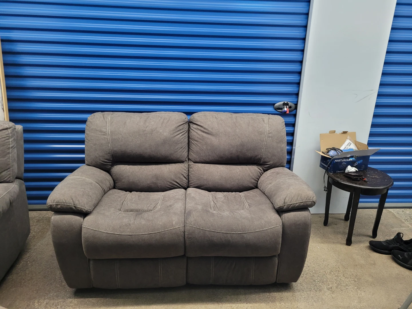 Grey Reclining Loveseat and Sofa - photo 3