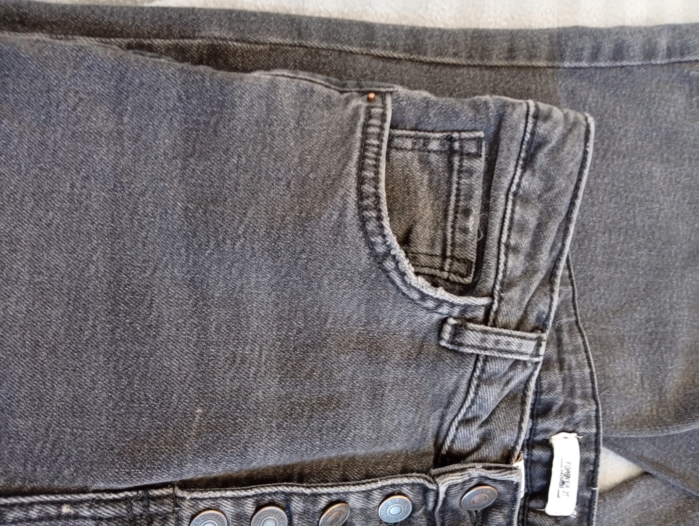 Forever 21 Premium Grey Flare Jeans Size 27 - photo 4