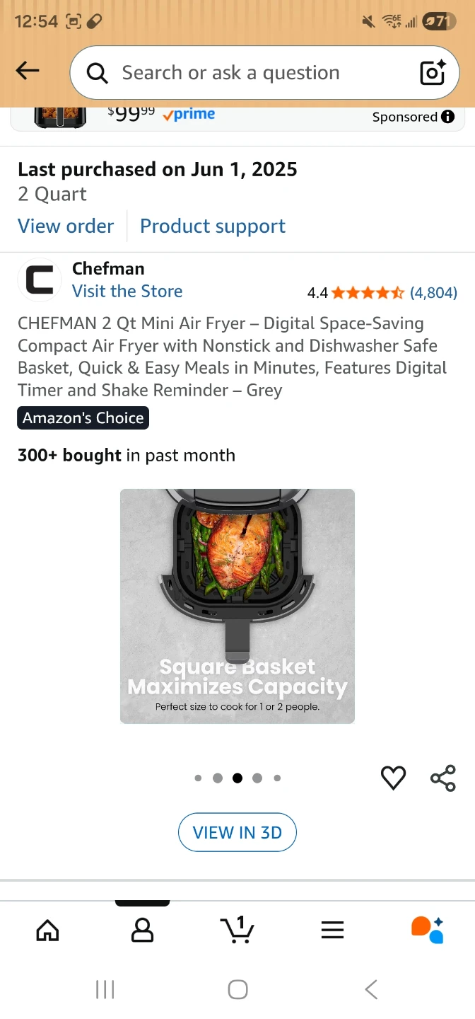 Chefman 2 Qt Mini Air Fryer - photo 4