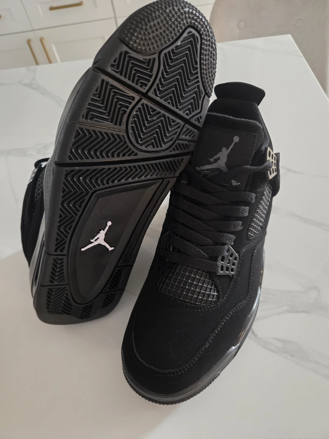 Air Jordan 4 Retro "Black Cat" Men's Shoes - photo 2