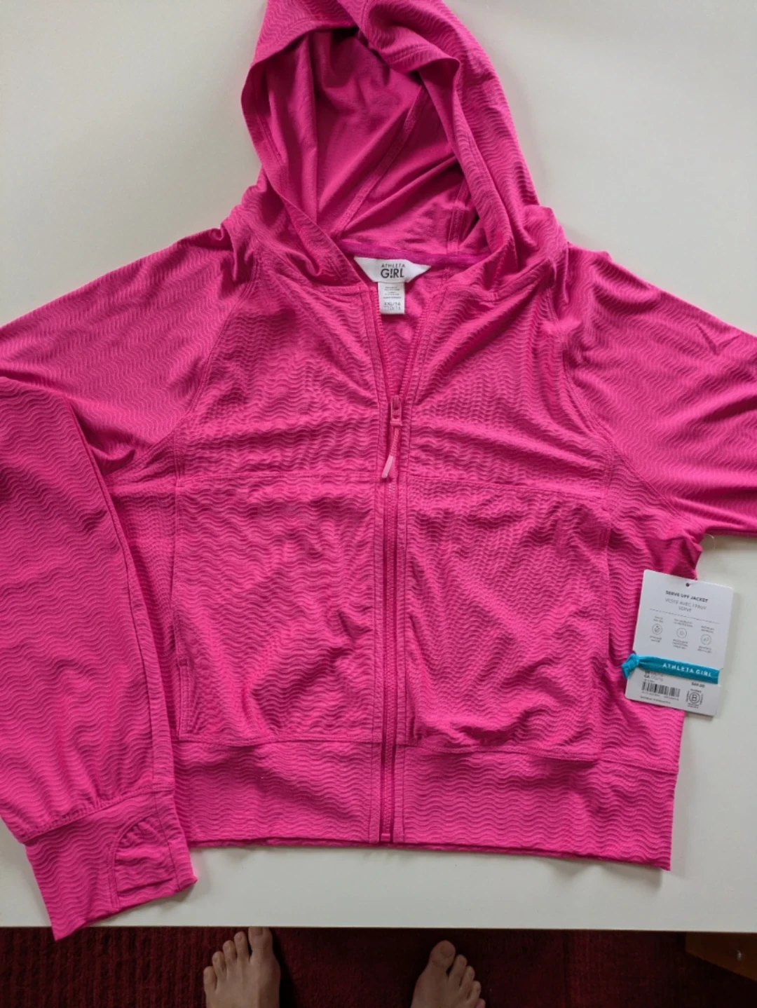 Athleta Girl UPF 40+ Jacket Kids XXL/16 NEW