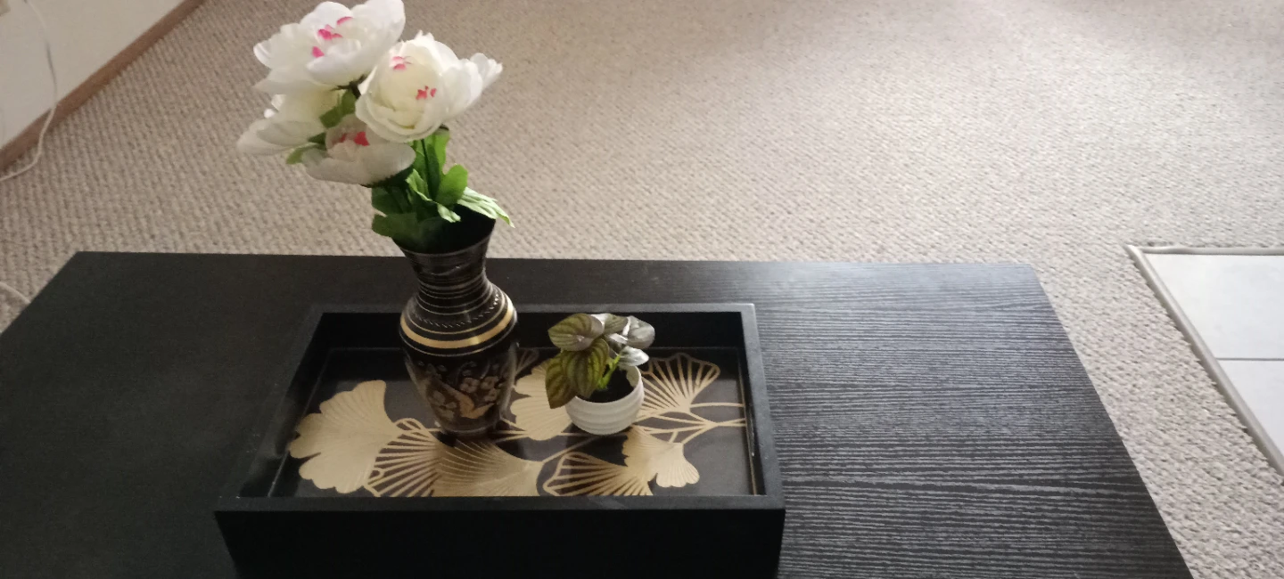 Decorative Tray with Ginkgo Leaf Design - photo 4