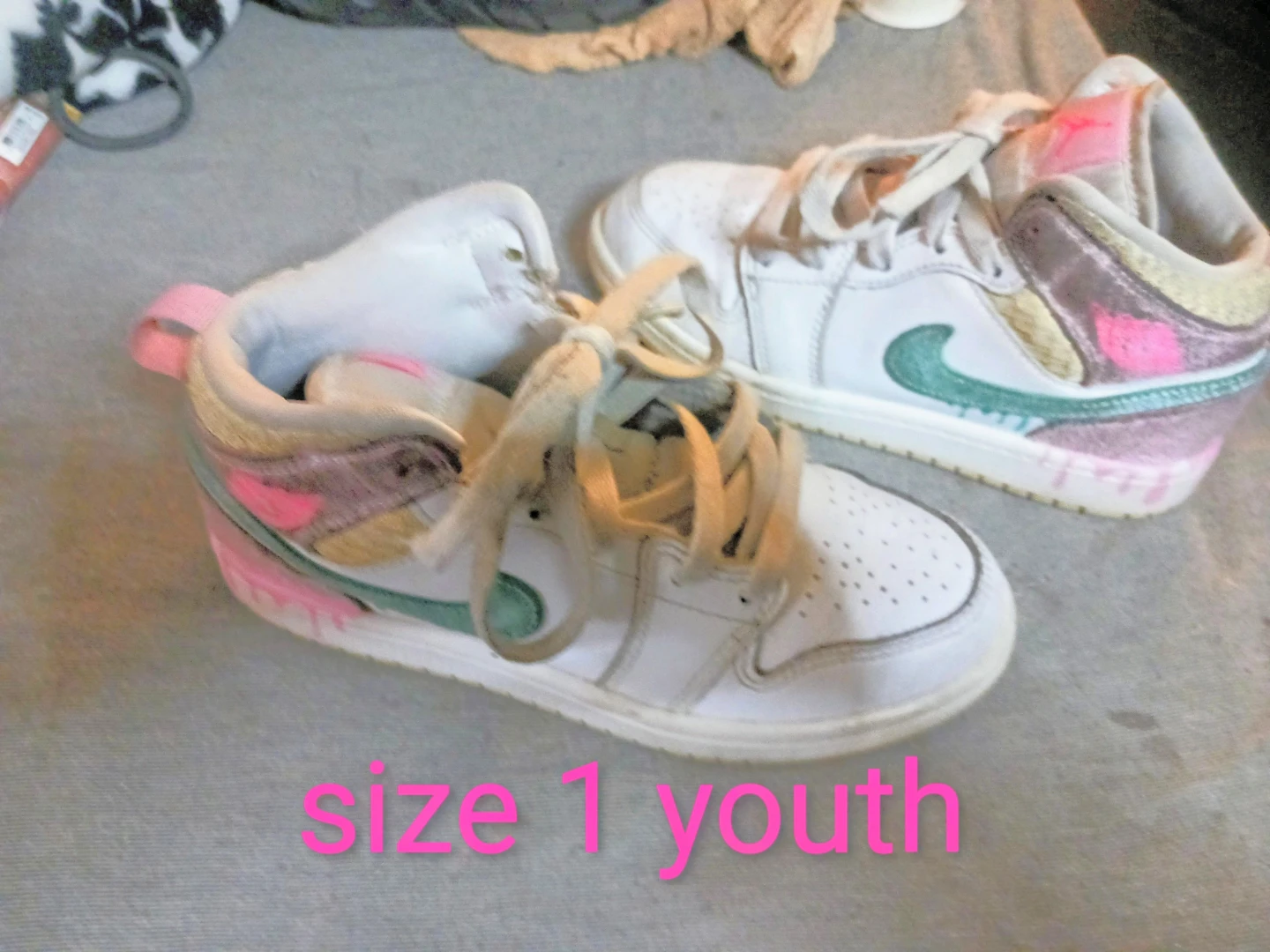 Nike Air Jordan 1 Mid “Ice Cream”  - Paint Drip