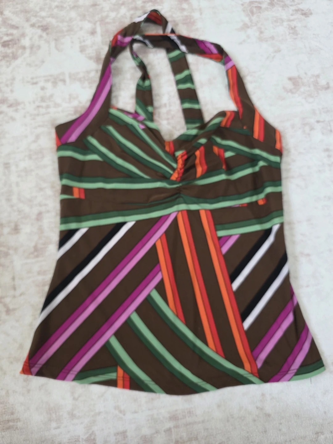 Bisou Bisou Striped Halter Top