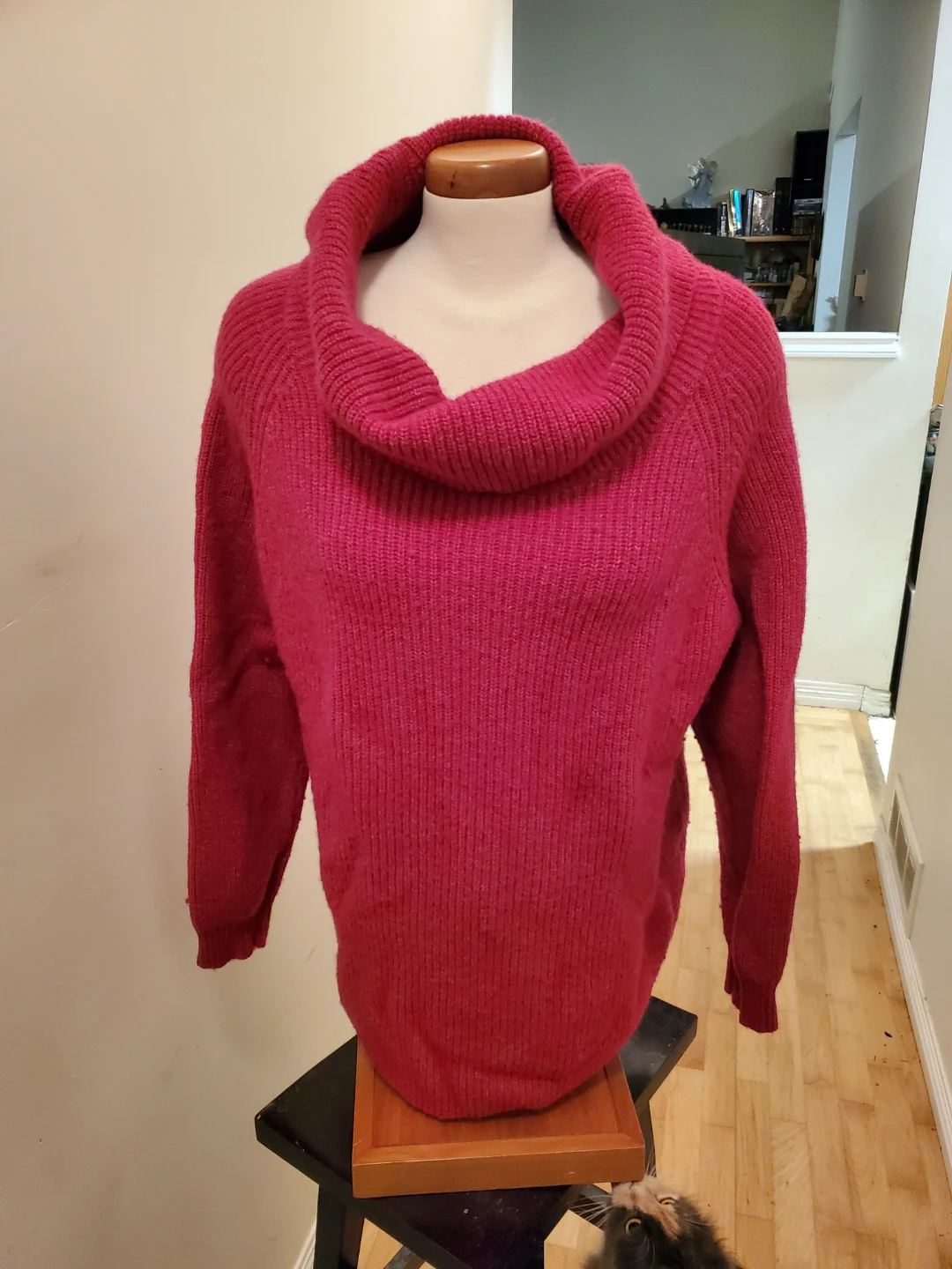 Tahari Women's XL/TG Pink Cowl Neck Sweater - photo 3