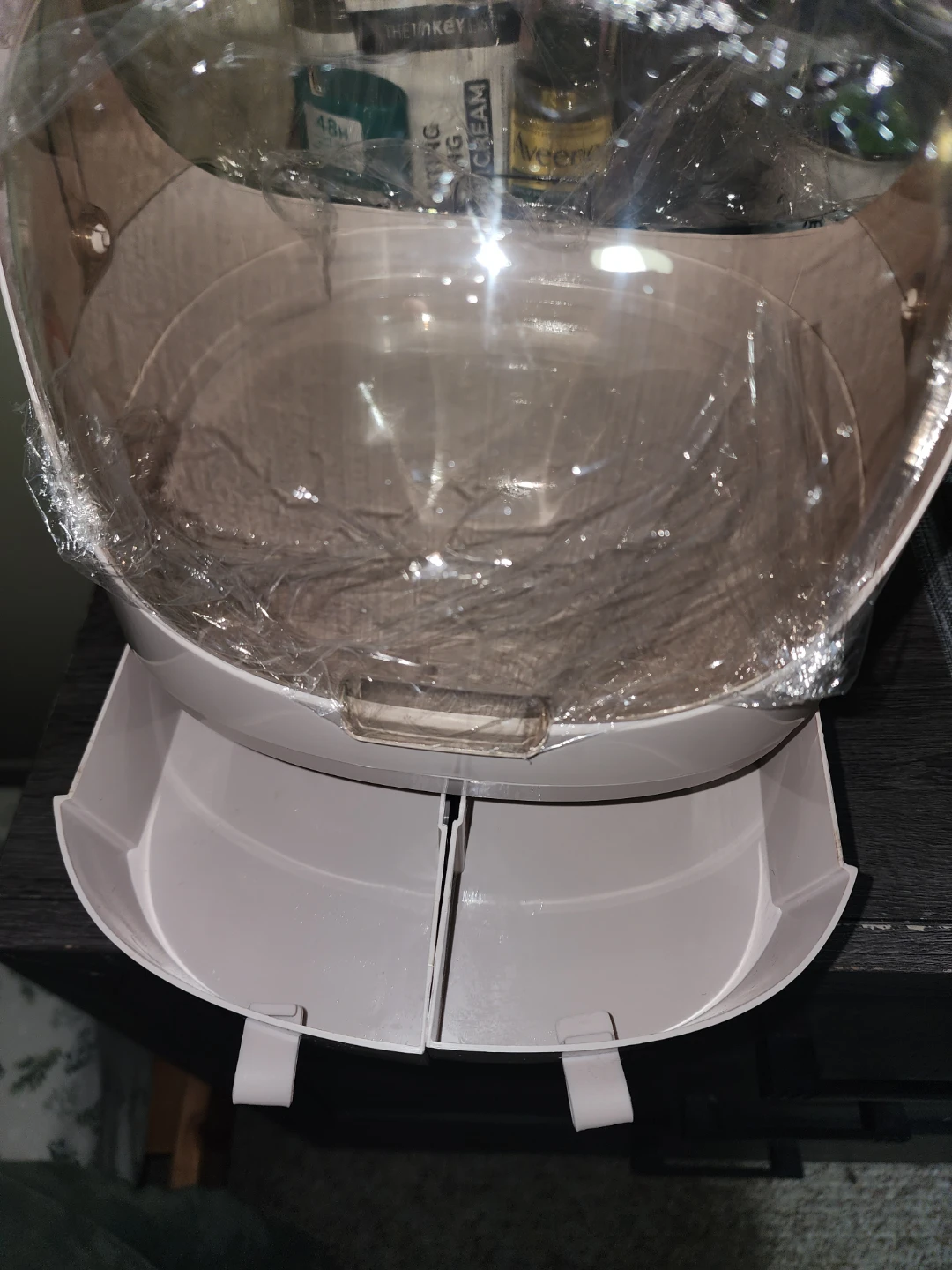 Pink Makeup Organizer with Clear Dome and Drawers - photo 4