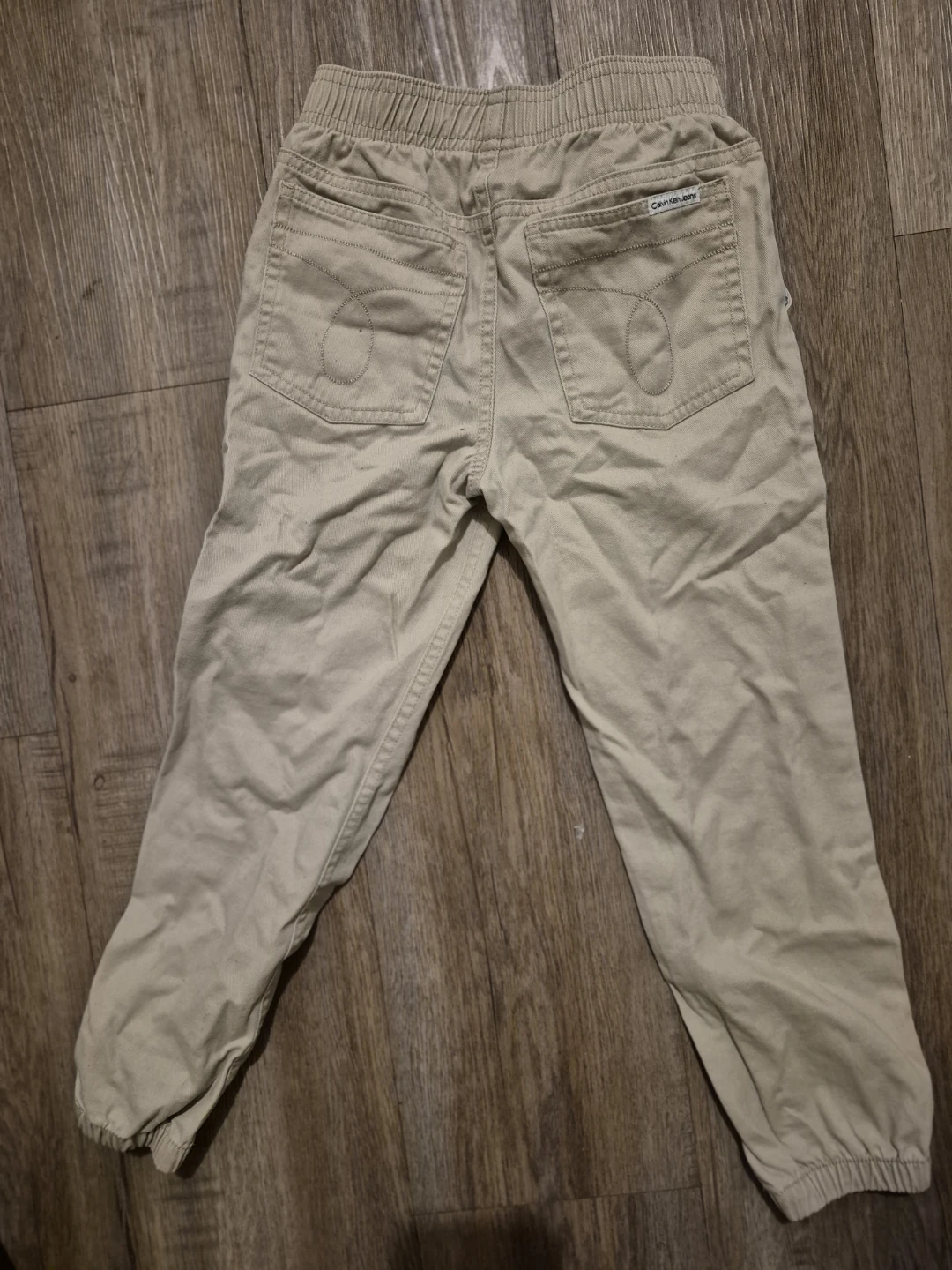 Calvin Klein Jeans Toddler Outfit - Blue T-Shirt and Khaki Pants - photo 4