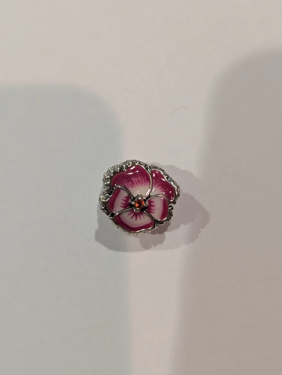 Pandora Pansy Flower Charm S 925