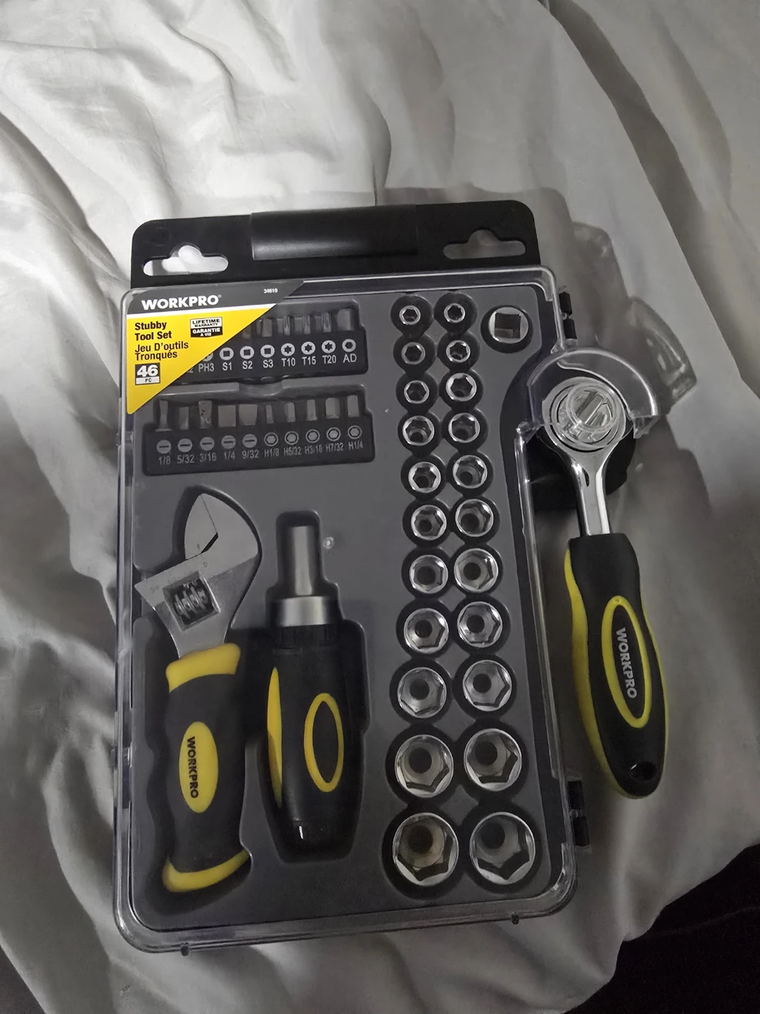 WORKPRO 46-Piece Stubby Tool Set