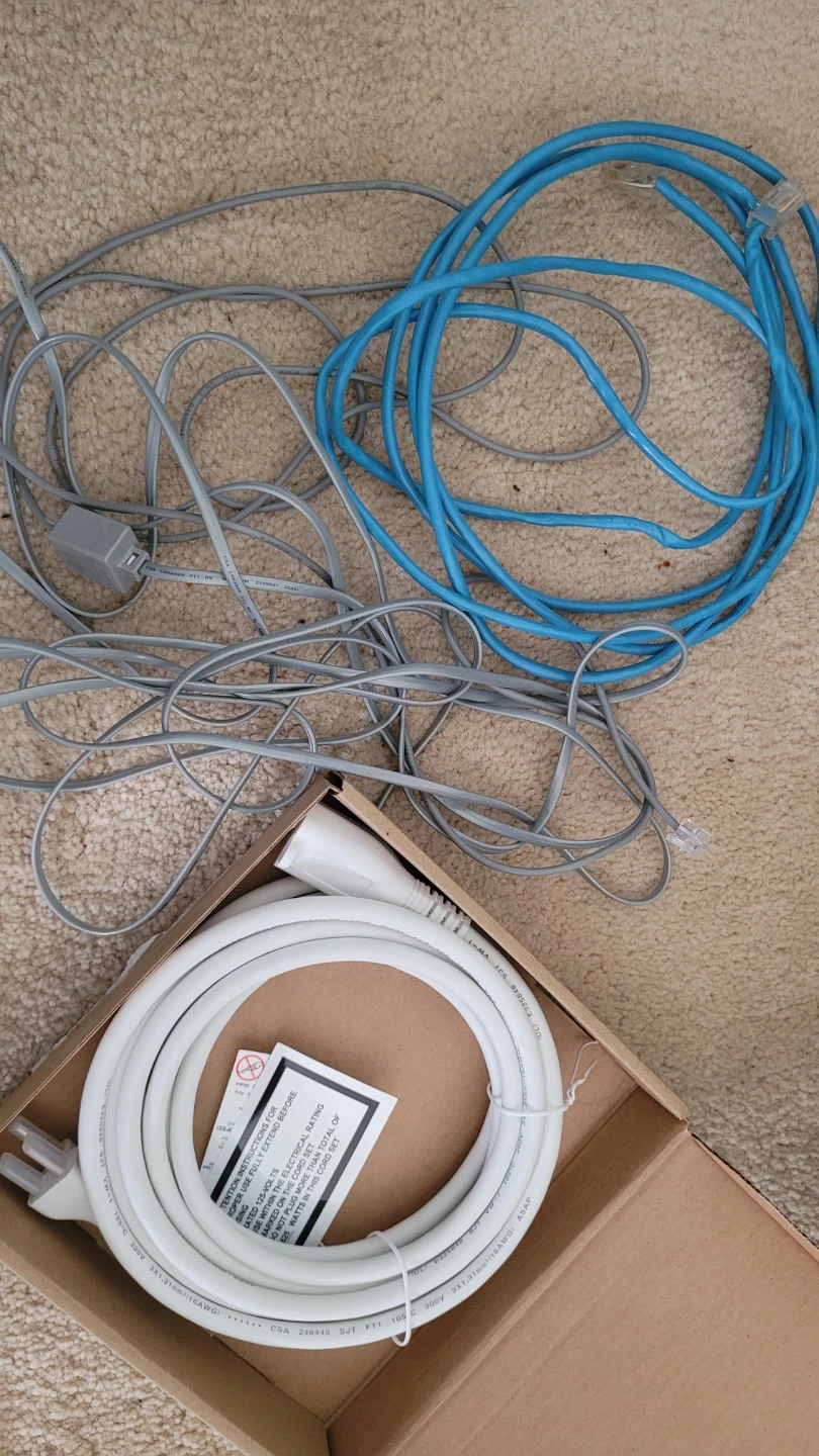 Assorted Power and Network Cables