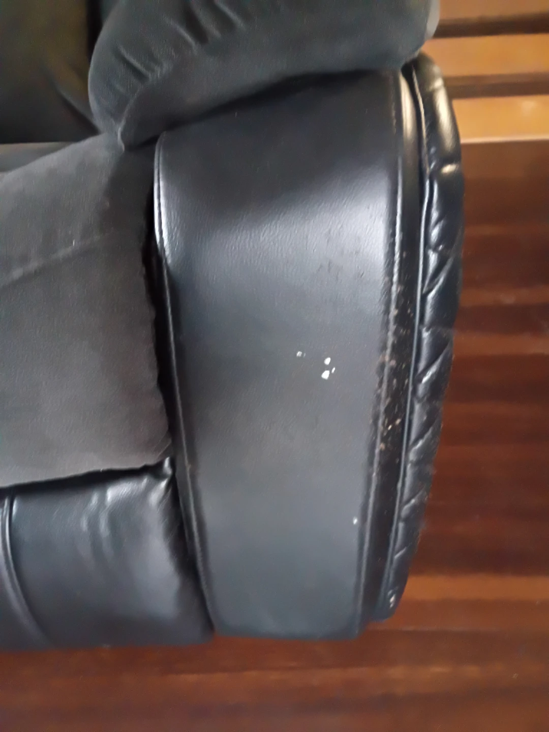 Gray Recliner Sofa with Cup Holders and Couch - photo 5