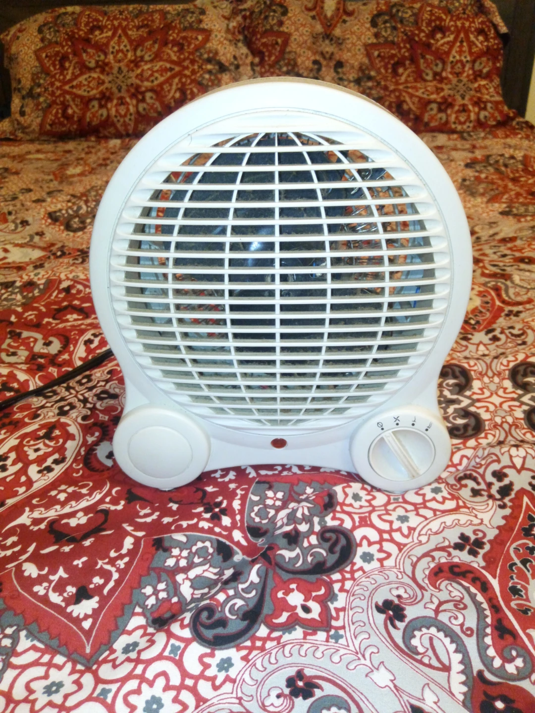 White Portable Electric Fan and Heater