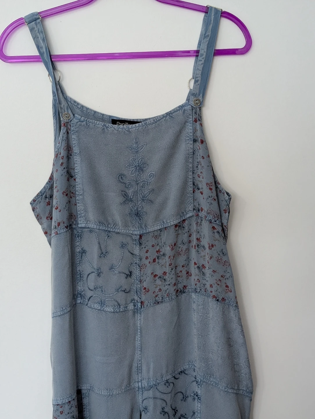 Papillon Patchwork Floral Jumpsuit Size S oversized
