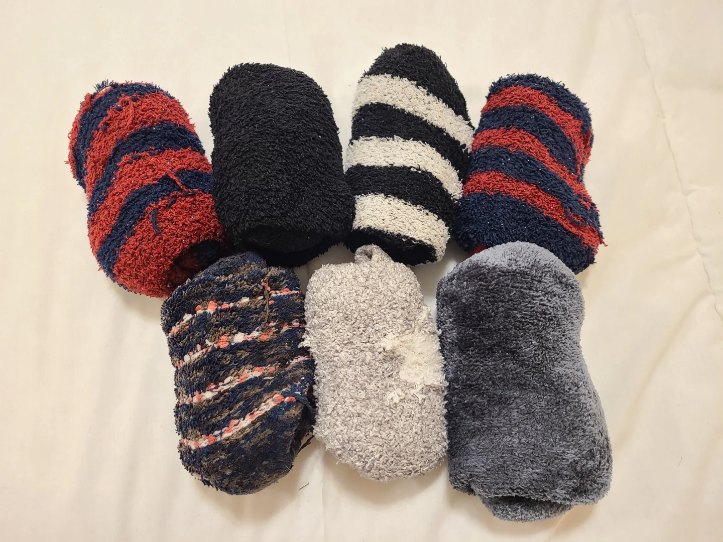 Bundle of 7 Cozy Fuzzy Socks