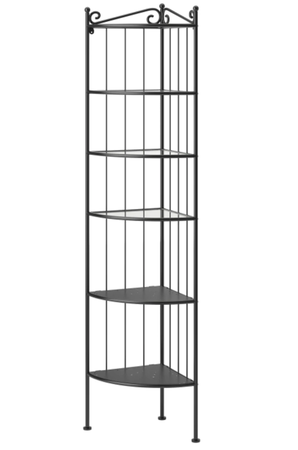 Ikea metal and glass shelf