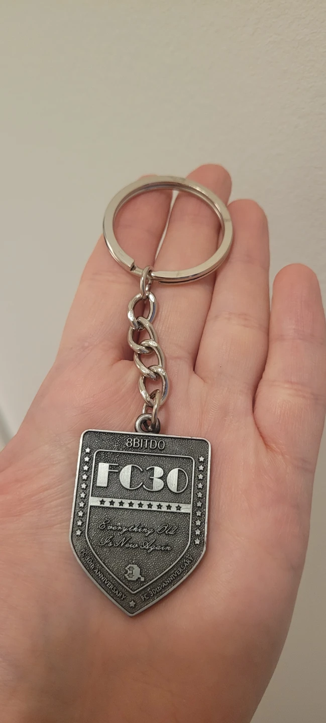 New 8BitDo FCB0 30th Anniversary Keychain