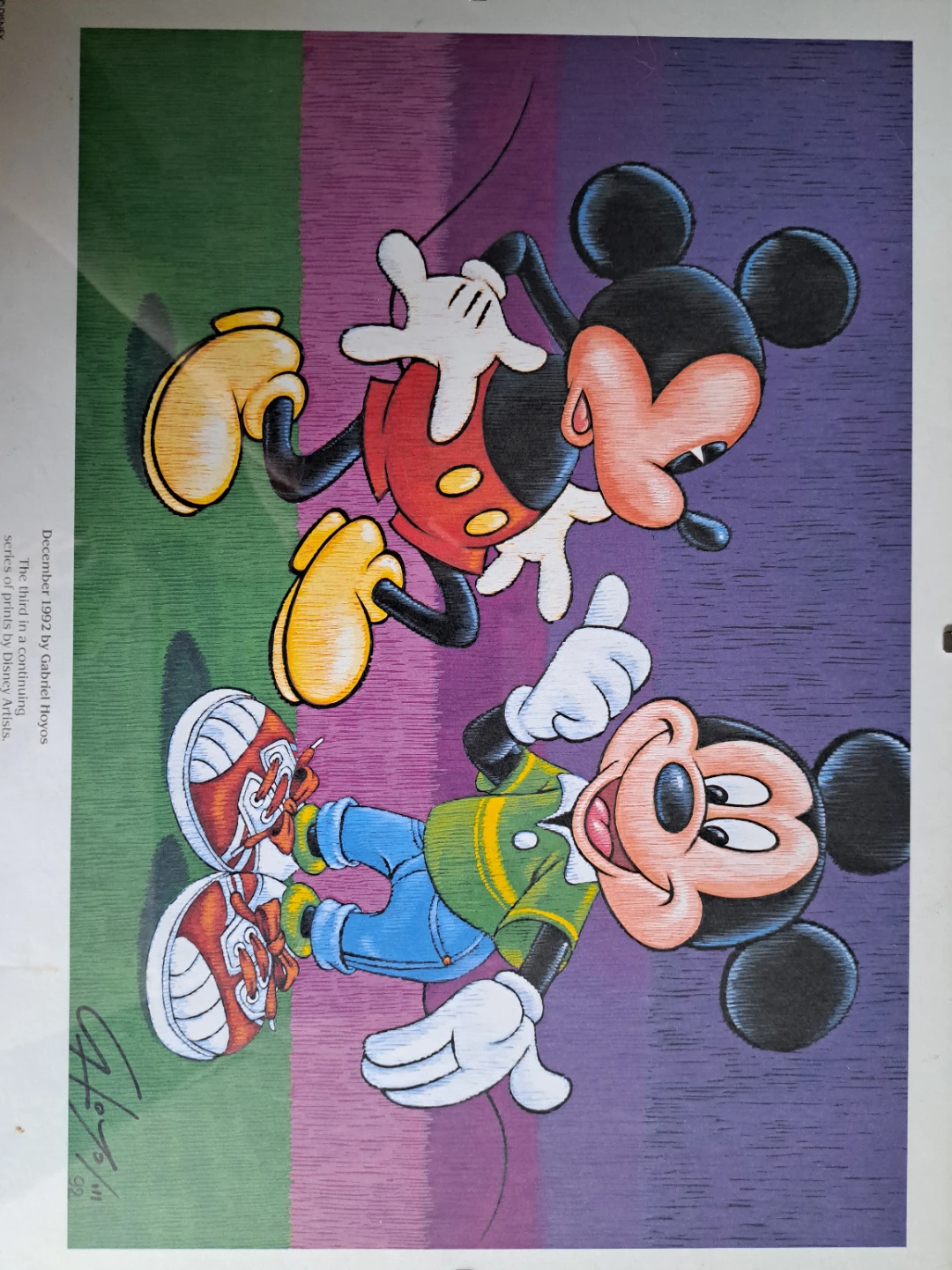 Disney Mickey Mouse Print by Gabriel Hoyos (December 1992)