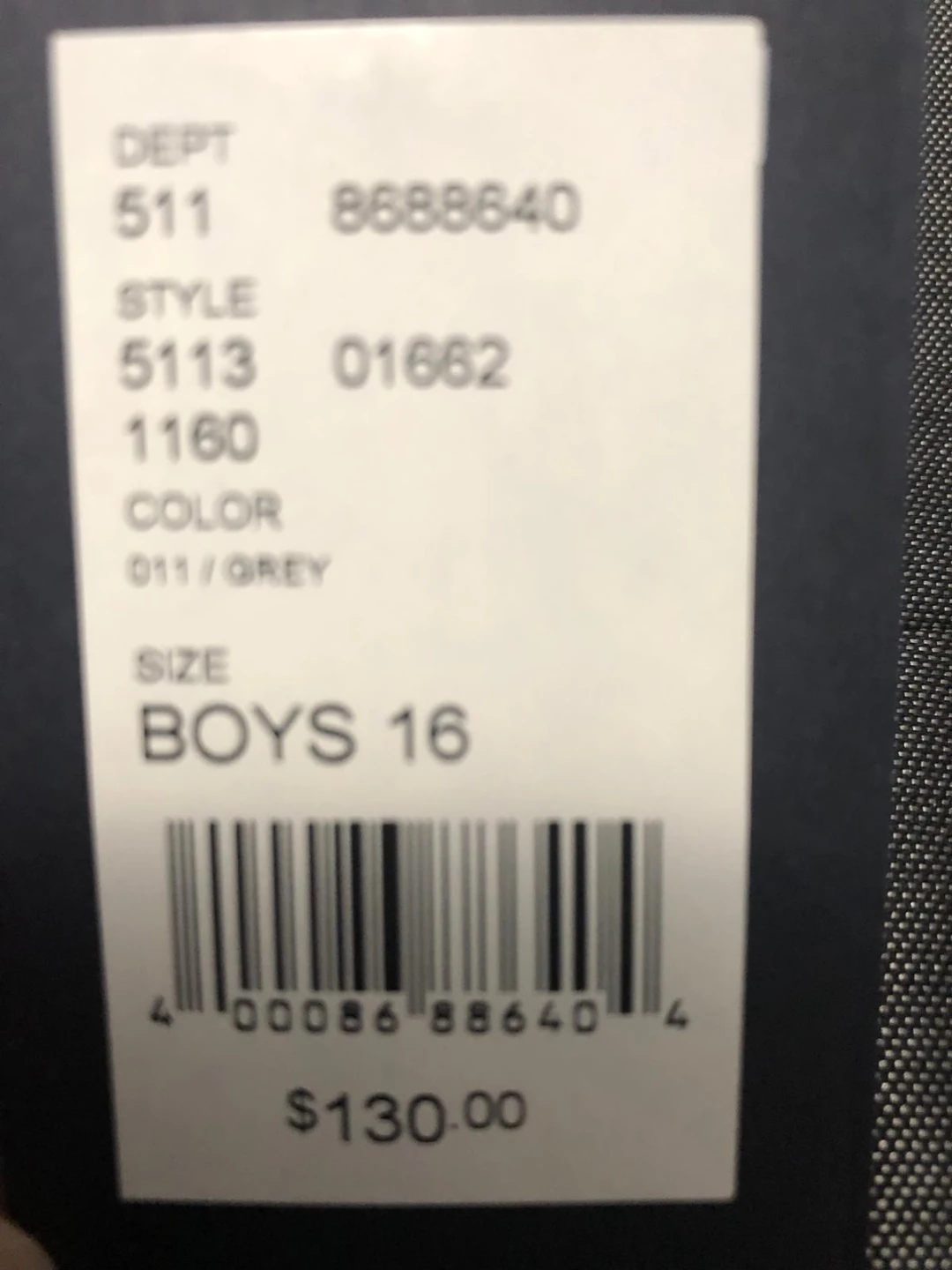 Boys' Grey or Black Suit - Size 16 - photo 4