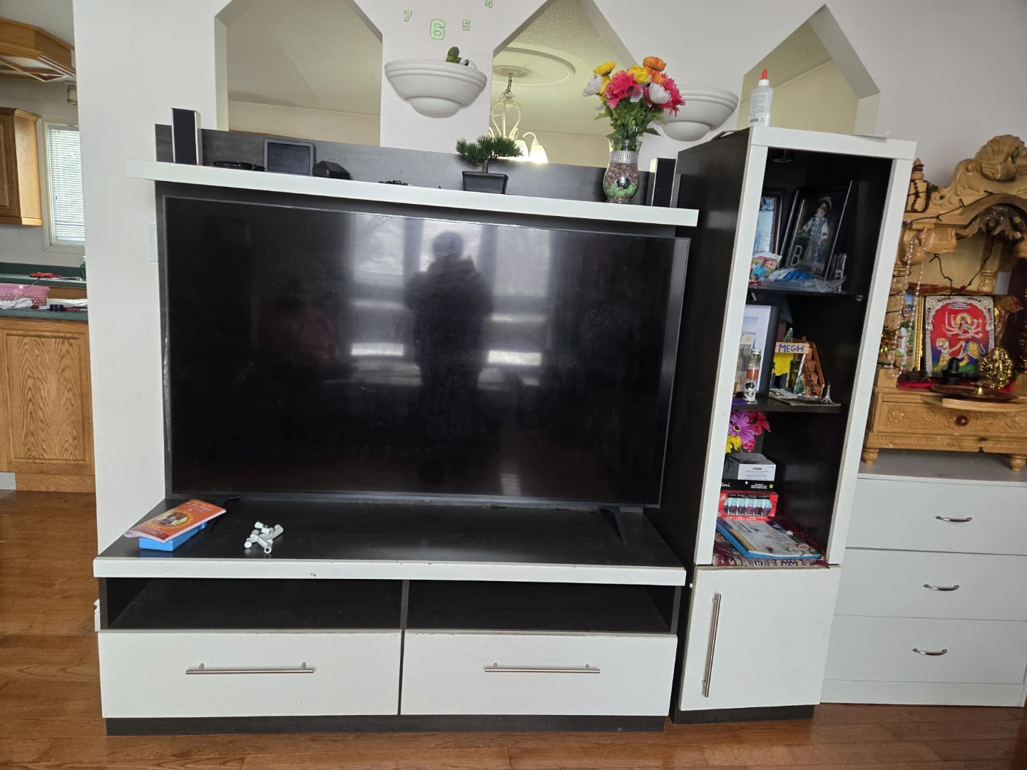 White TV stand