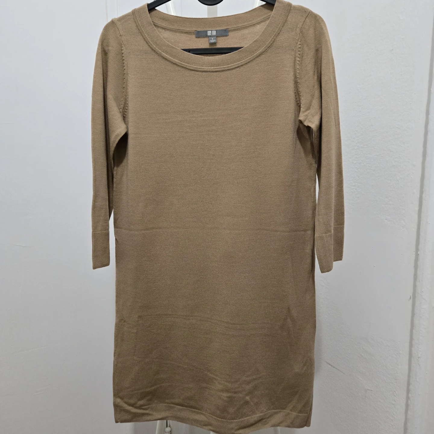 Uniqlo Brown Knit Sweater Dress Size S