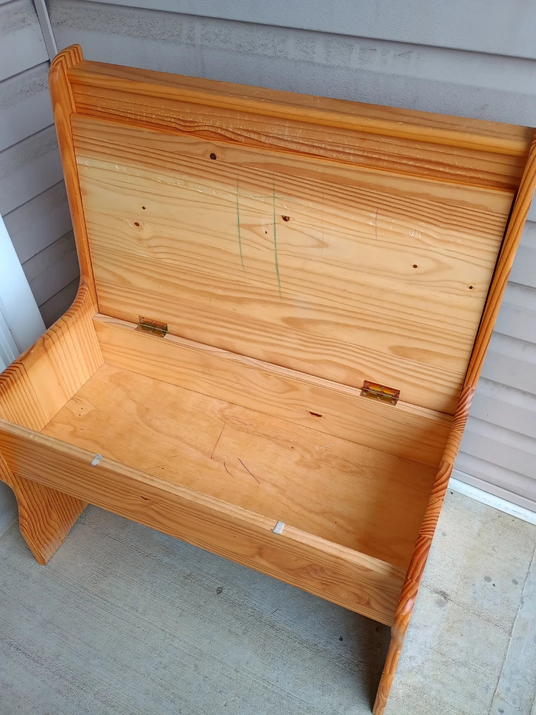Pine Storage Bench - photo 2