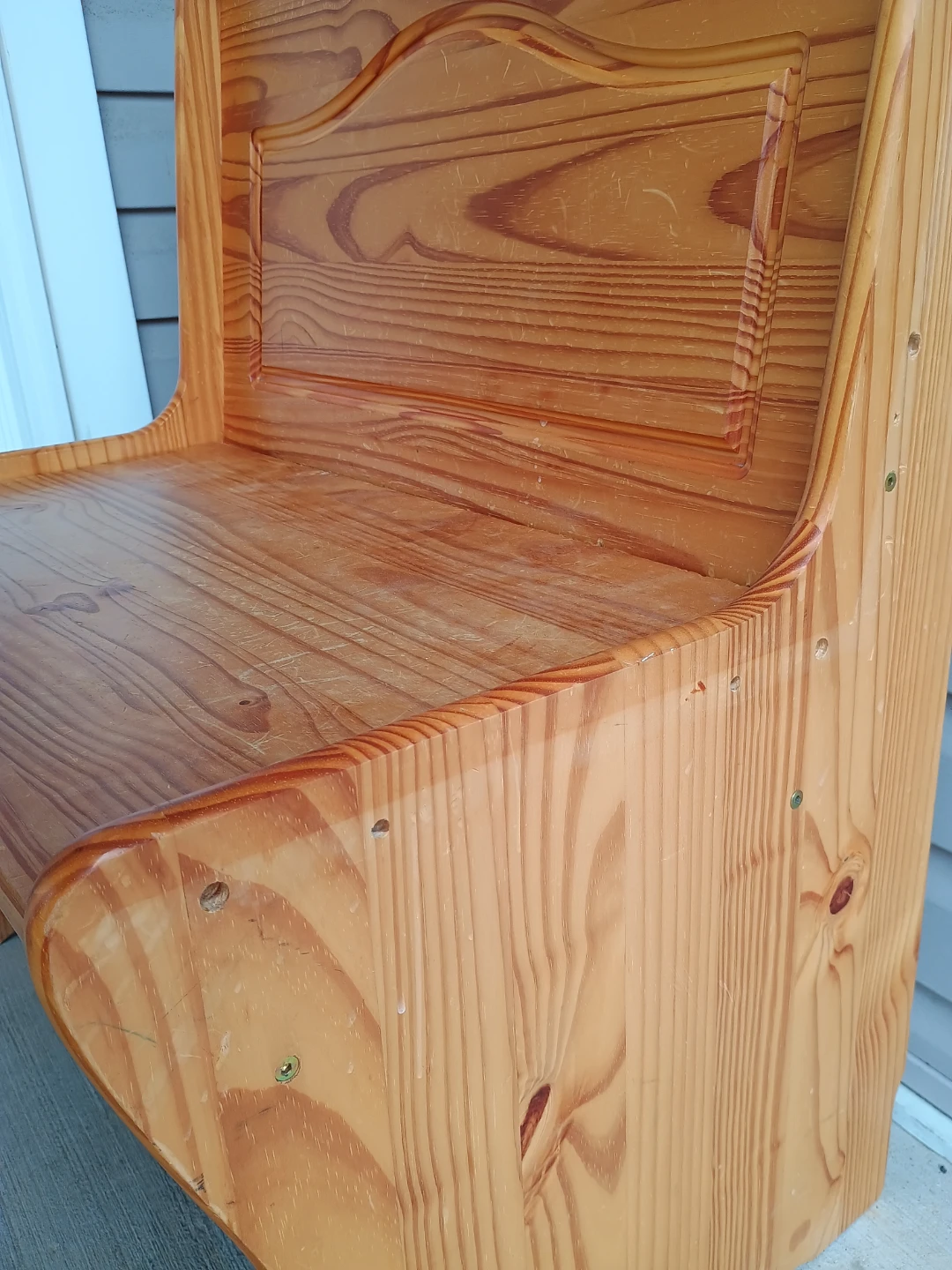 Pine Storage Bench - photo 3